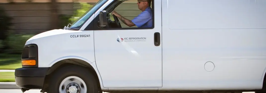 KIC Refrigeration service vehicle serving Dacula area